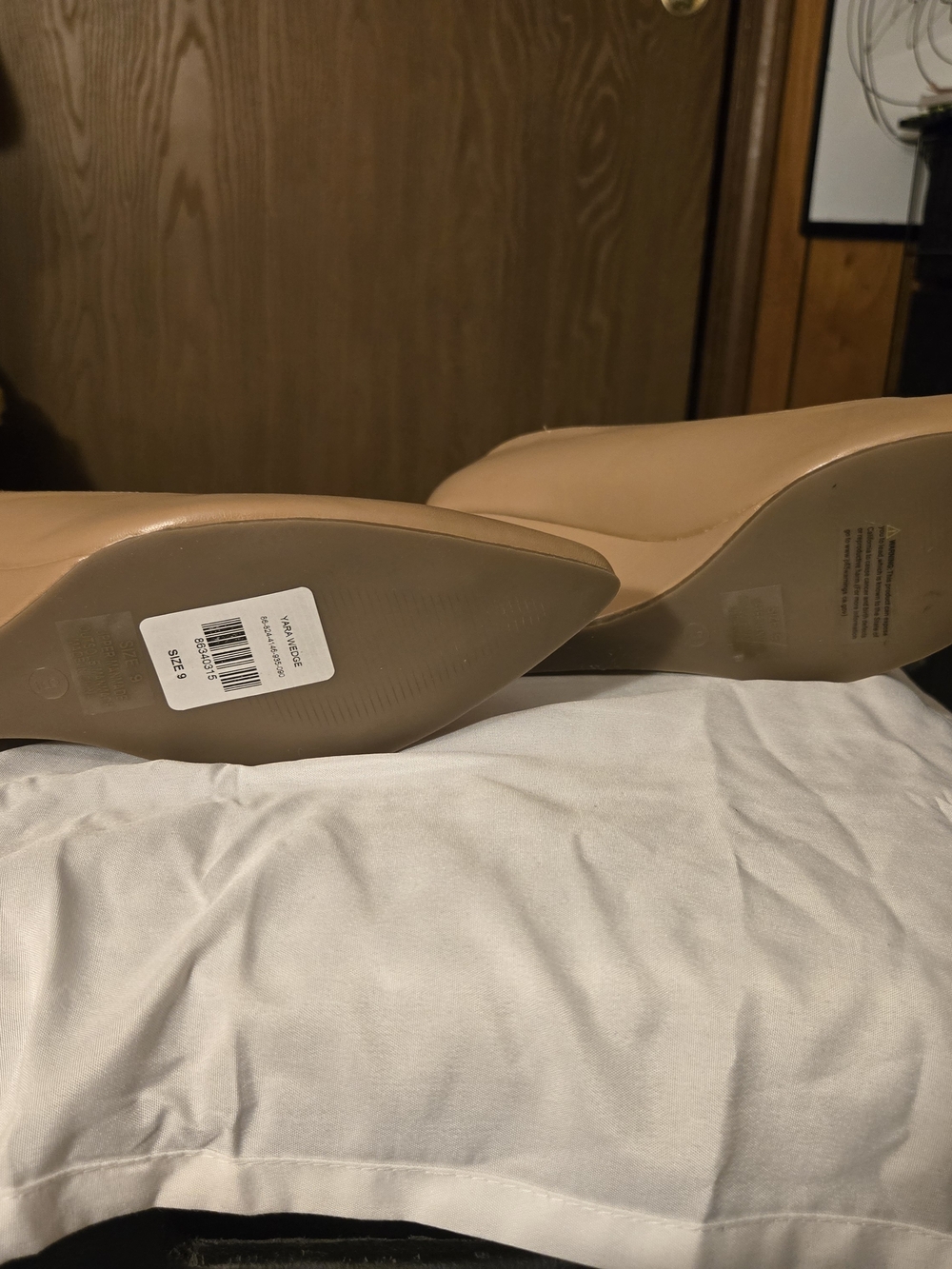 New York & Company Tan Pointed Toe Pumps
